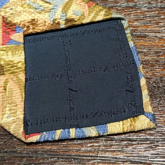 **Buy 2 get 3* Ermenegildo Zegna Silk Tie | Multi Color | Made in Italy | Luxury - Picture 2 of 3